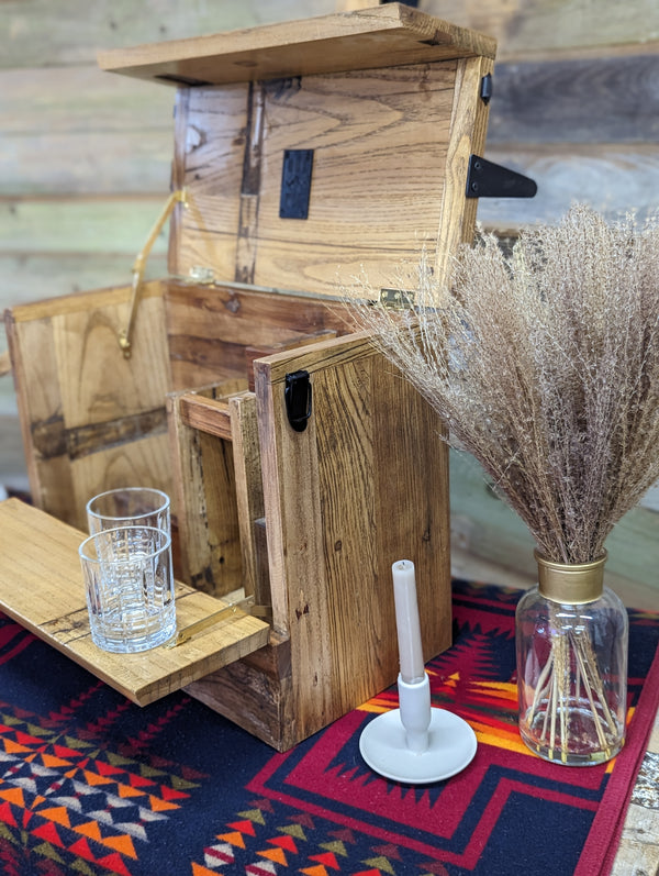 The "Friendmaker" Portable Bar - Golden Wheat